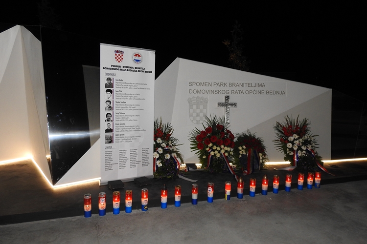 U Bednji svečano otvoren spomen park braniteljima Domovinskog rata