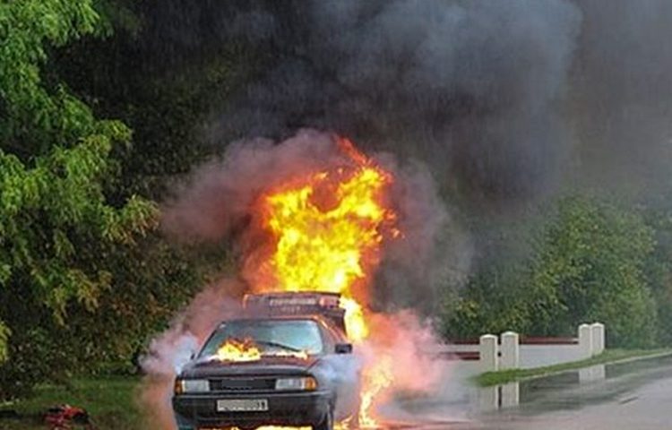 Požar na automobilu kod Ludbrega – izgorjelo cijelo vozilo