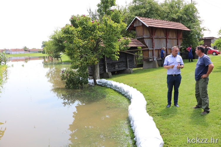 Zamjenik Ljubić obišao poplavljeno pogranično područje u naseljima Gotalovo i Ždala
