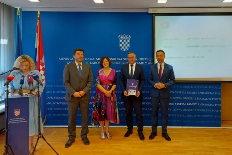 Koprivničko-križevačka županija osigurala sredstva za projekt Svi u školi, svi pri stolu 7 - riječ je o gotovo 900 tisuća kuna
