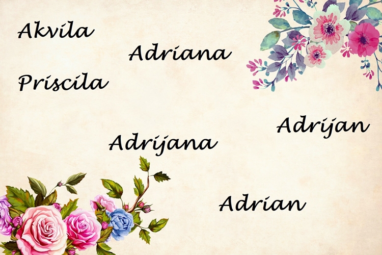 Danas imendan slave Adriani, Adrijane, Priscile i Akvili