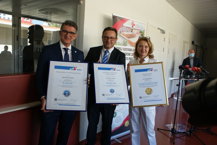 POVIJESNI DAN za OB Varaždin, uručena joj 3 vrijedna certifikata: Bit će ovo jedna od najmodernijih bolnica u Hrvatskoj!