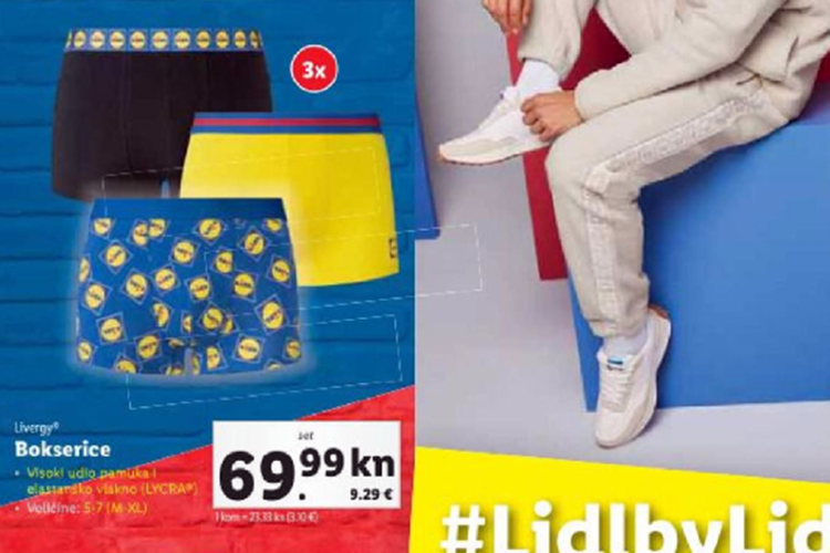 ŠTO JE SLJEDEĆE? Nakon tenisica, stigle i Lidl bokserice i to po zanimljivoj cijeni – hoće li Hrvati poludjeti i za njima?