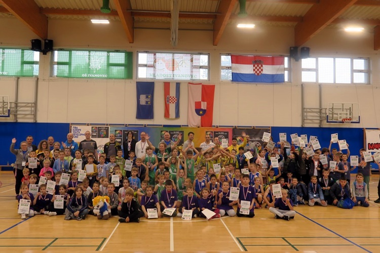 Međimurje, Europska regija sporta 2022. domaćin više od 150 malih košarkaša iz cijele Hrvatske – pehare najboljima uručio župan Posavec