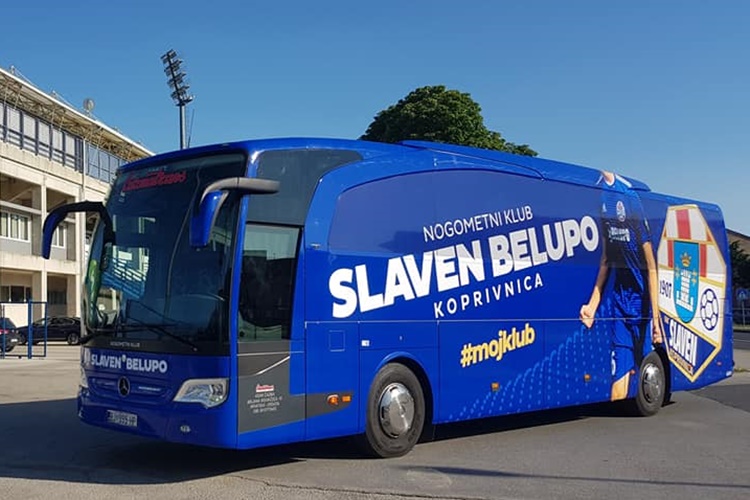 PO UZORU NA VELIKE EUROPSKE KLUBOVE: Slaven Belupo predstavio novi autobus